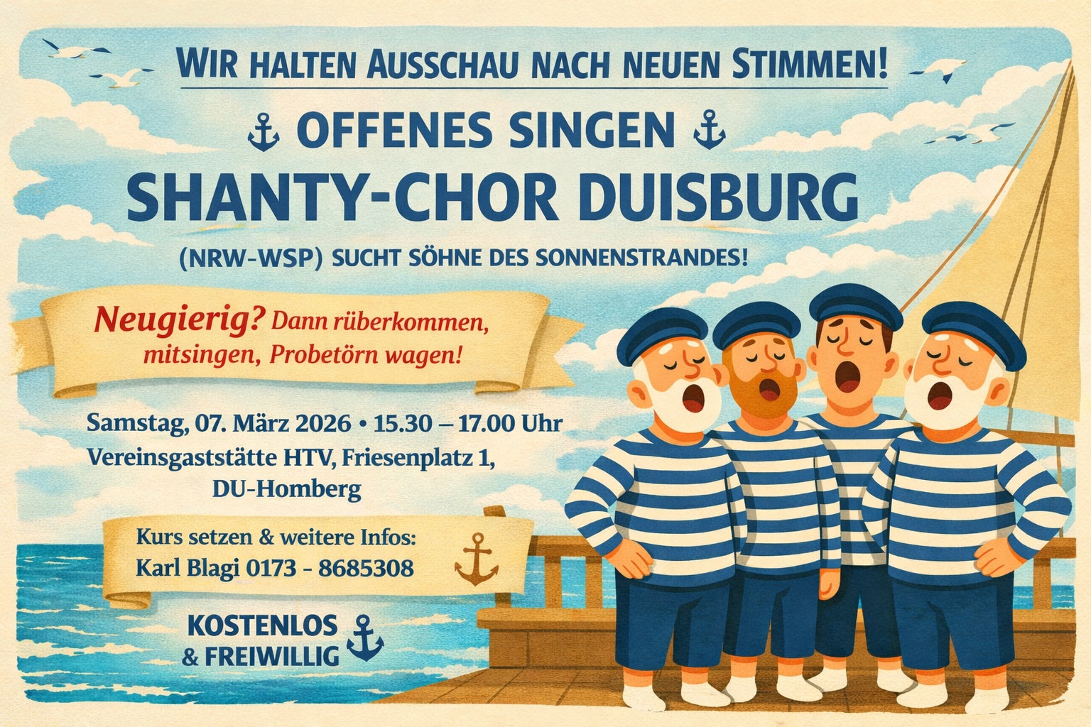 offenes singen shanty chor duisburg